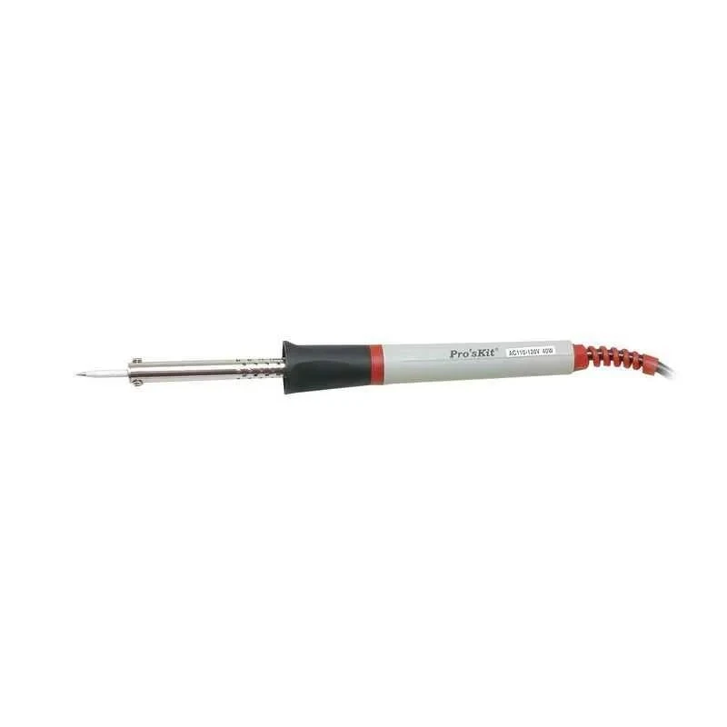 Proskit Soldering Iron 220V, 60W, Heat Resistant Grip, 3 Wire, Euro Plug 8PK-S120NB-60