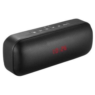 Portronics Sublime III Black Portable Bluetooth Speaker with Alarm Clock 9W 2200mAh POR 622