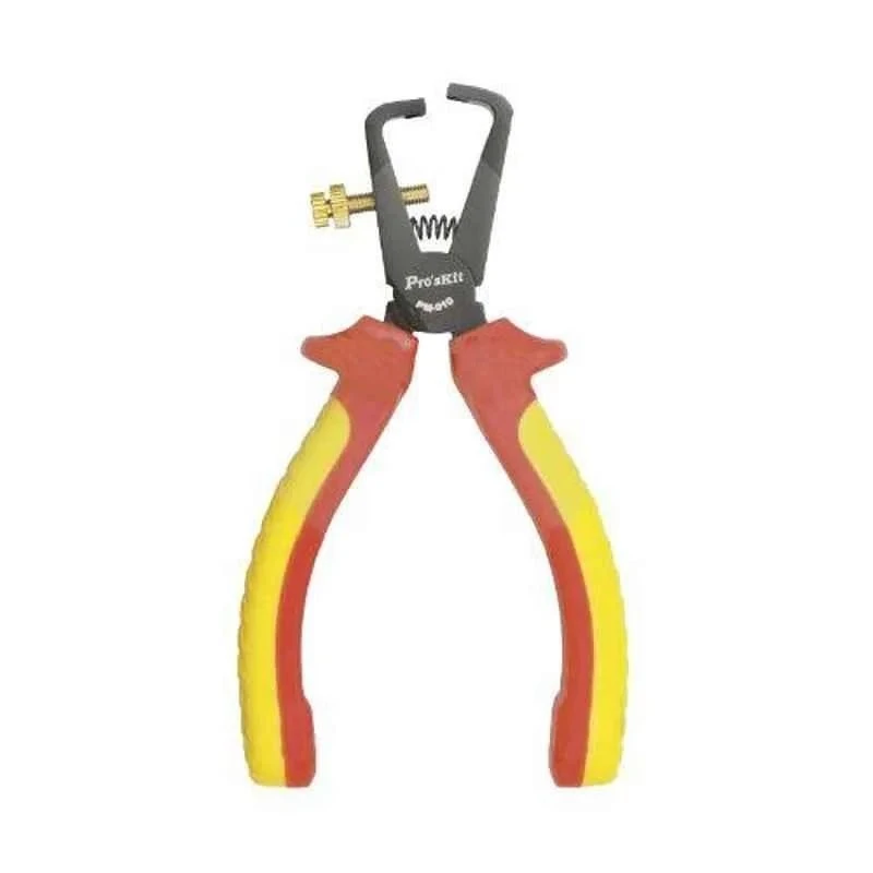 Proskit Insulated Wire Stripping Plier 160 mm, PTFE-Coated, Ergonomic Handle PM-910