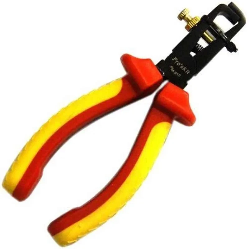 Proskit Insulated Wire Stripping Plier 160 mm, PTFE-Coated, Ergonomic Handle PM-910