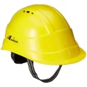 Karam Yellow Ratchet Type Safety Helmet with Plastic Cradle, Pack of 10, HDPE Shell, PN 542