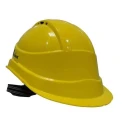 Karam Yellow Ratchet Type Safety Helmet with Plastic Cradle, Pack of 10, HDPE Shell, PN 542