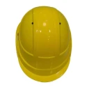 Karam Yellow Ratchet Type Safety Helmet with Plastic Cradle, Pack of 10, HDPE Shell, PN 542