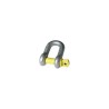 Wellworth 13.5 Ton D-Shackle Screw Pin Heavy Duty, 35 mm Body Diameter, 111 mm Inside Length