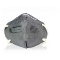 3M 9000ING Dust/Mist Anti-Pollution Grey P1 Respirator Mask, 3-Layer, 80% Filtration, Aluminium Nose Clip, Pack of 10