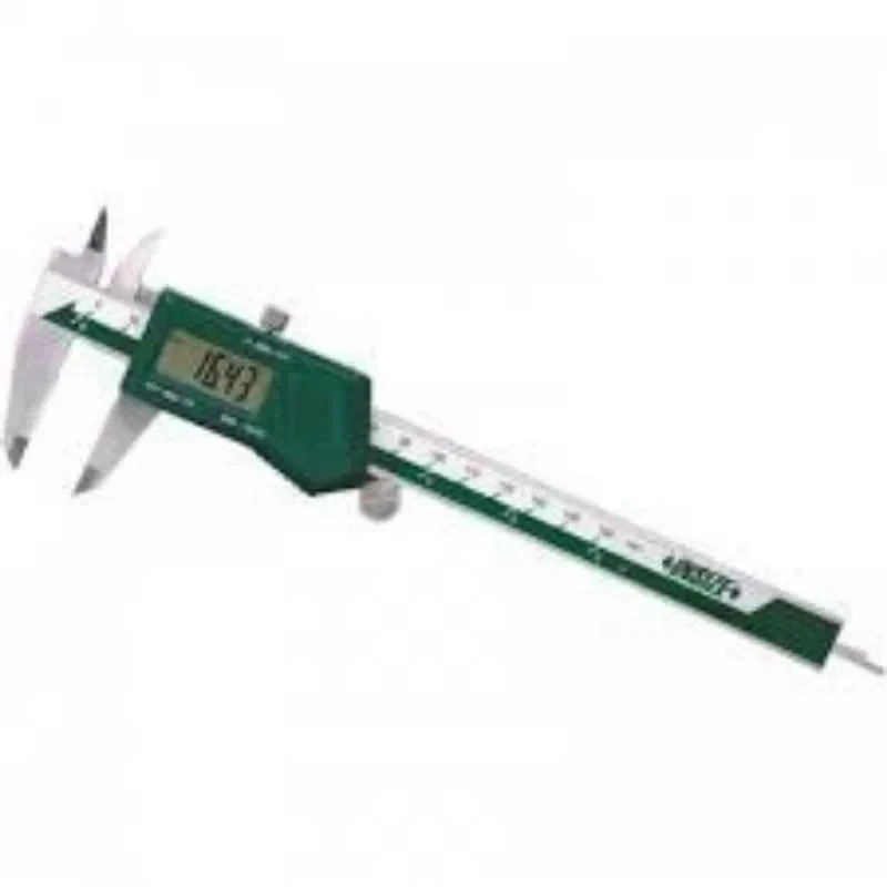 Insize Digital Caliper 0–200 mm Stainless Steel ±0.03 mm Accuracy, DIN862, CR2032 Battery 1108-200