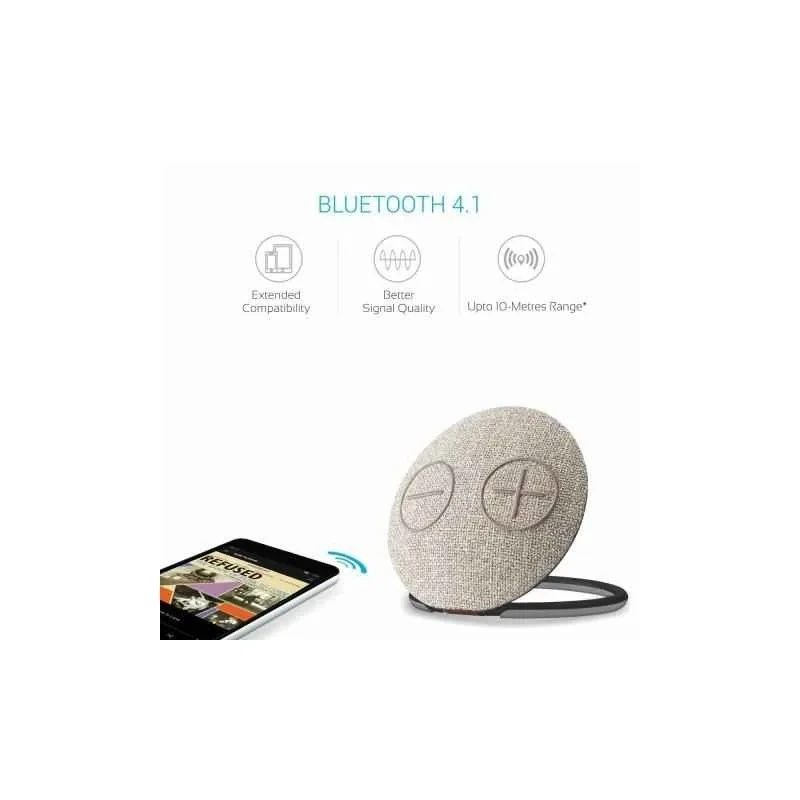 Portronics Dome Brown Portable Bluetooth Speaker with Mic, 10W, 2000mAh, v4.1, POR 684