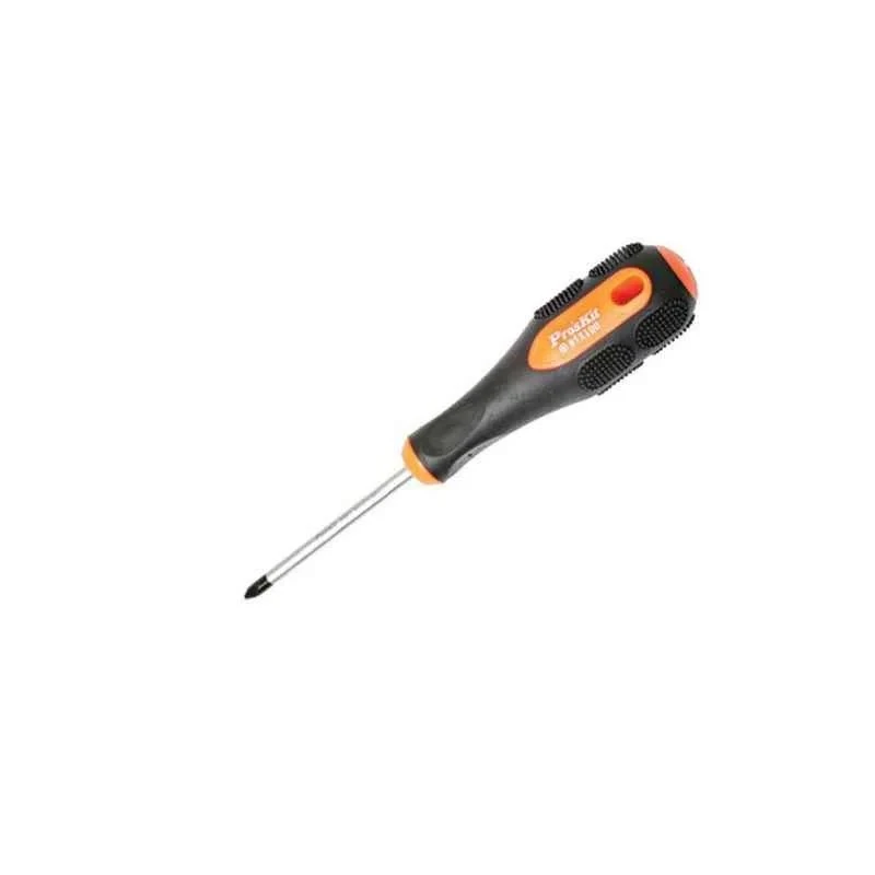 Proskit Pro-soft Phillips Head Screwdriver PH1x75mm, Ergonomic Handle, 9SD-202B