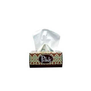 Petals 2 Ply Face Tissue Box, 100 Sheets, Hygienic Dispensing