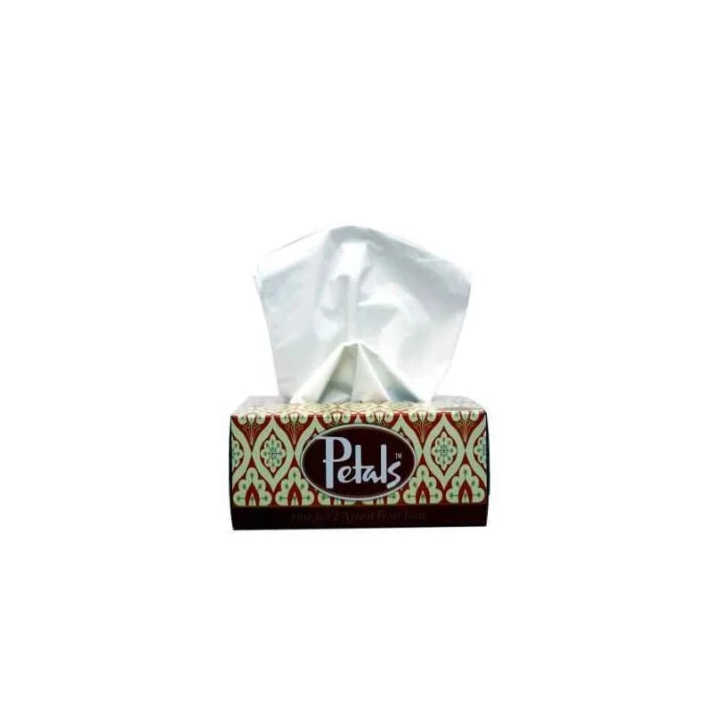 Petals 2 Ply Face Tissue Box, 100 Sheets, Hygienic Dispensing