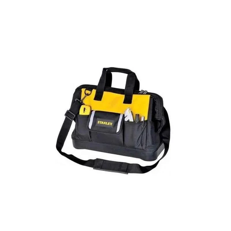 Stanley 16 Inch Open Mouth Tool Bag, Durable 600 Denier Polyester, Reinforced Base STST516126