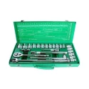 Proskit 24Pcs 1/2 Inch Driver Socket Tool Set SK-42401M, Metal Case, Heavy Duty MPN