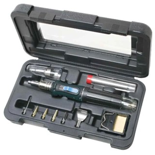 Proskit Gas Soldering Iron Kit Auto-Ignition GS-200K, 400°C Soldering, 1300°C Torch, 26ml Fuel Capacity