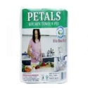 Petals 4 Ply Kitchen Towel, Highly Absorbent Virgin Pulp Paper Roll