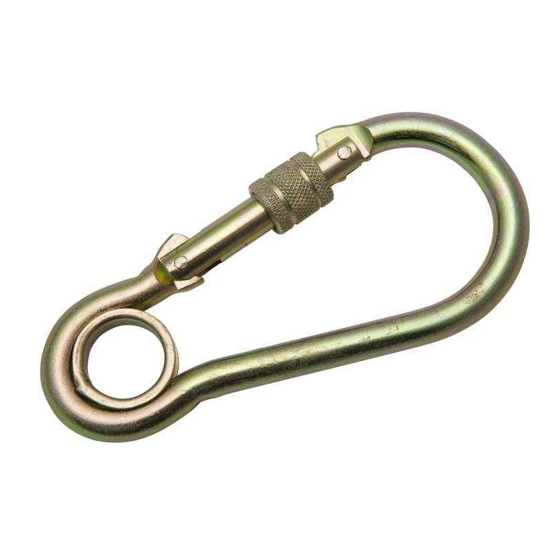 Heapro HI-224 S Fall Protection Hooks & Carabiners, Spring Locking System, Pack of 2