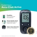 Accu-Chek Active Glucose Monitor, LCD Display, 10 Free Test Strips, Measuring Range 0.6–33.3 mmol/L
