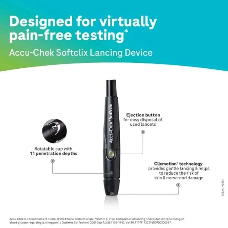 Accu-Chek Active Glucose Monitor, LCD Display, 10 Free Test Strips, Measuring Range 0.6–33.3 mmol/L