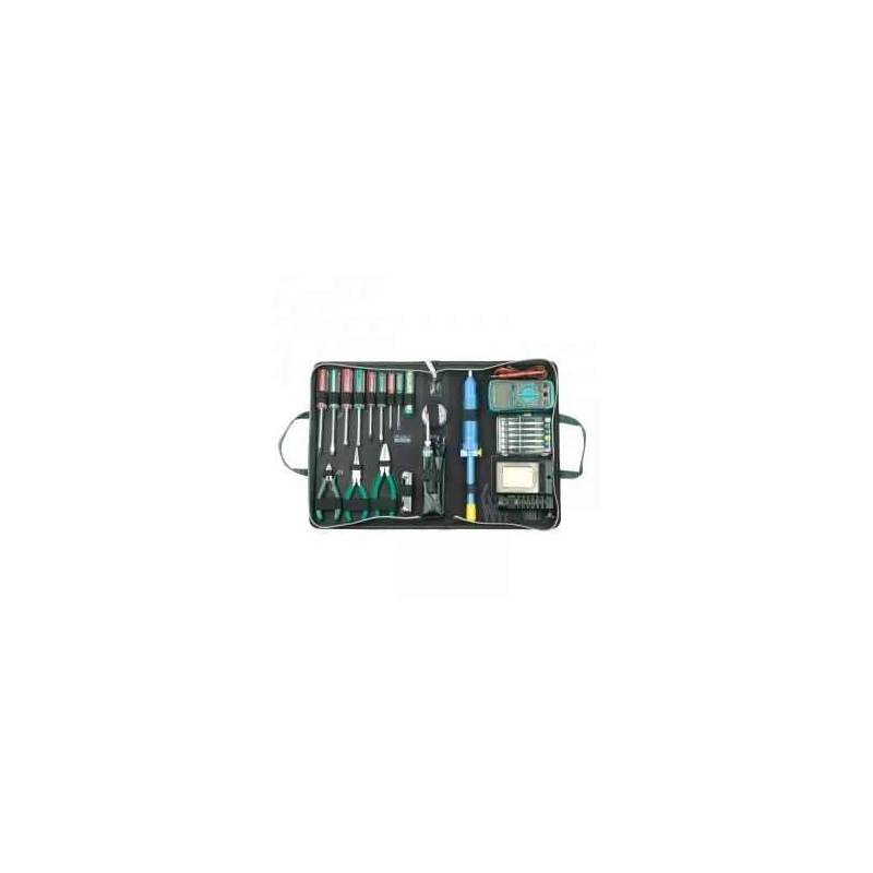 Proskit Professional Electronic Tool Kit 220V, 18+ Tools, 1PK-616B