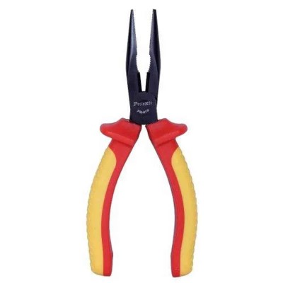 Proskit Insulated Long Nose Plier, 170 mm, Cushion Grip, PM-919