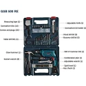 Bosch Professional Impact Drill Kit 500W, 2600 rpm, 1.5-10 mm Chuck, GSB 500 RE