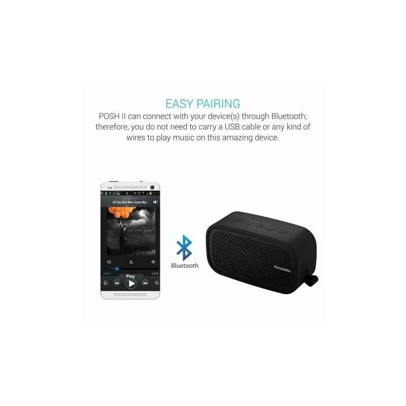Portronics Posh II Wireless Portable Bluetooth Speaker 6 W Black POR 686
