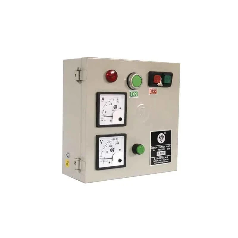 SJ Single Phase Motor Control Panel MHD1 9–14A, P56, 1.5 HP, 280–415V, Cream, LCD, Compact