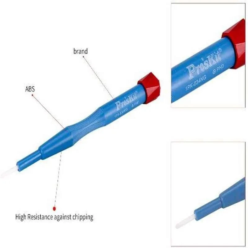 Proskit Ceramic Driver PH0, Electrically Insulated, Non-Magnetic, 123.5 mm, 25 g