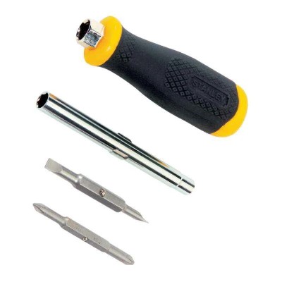 Stanley 6 Way Screwdriver Set with Quick Change, Ergonomic Grip, Model STHT68012-8