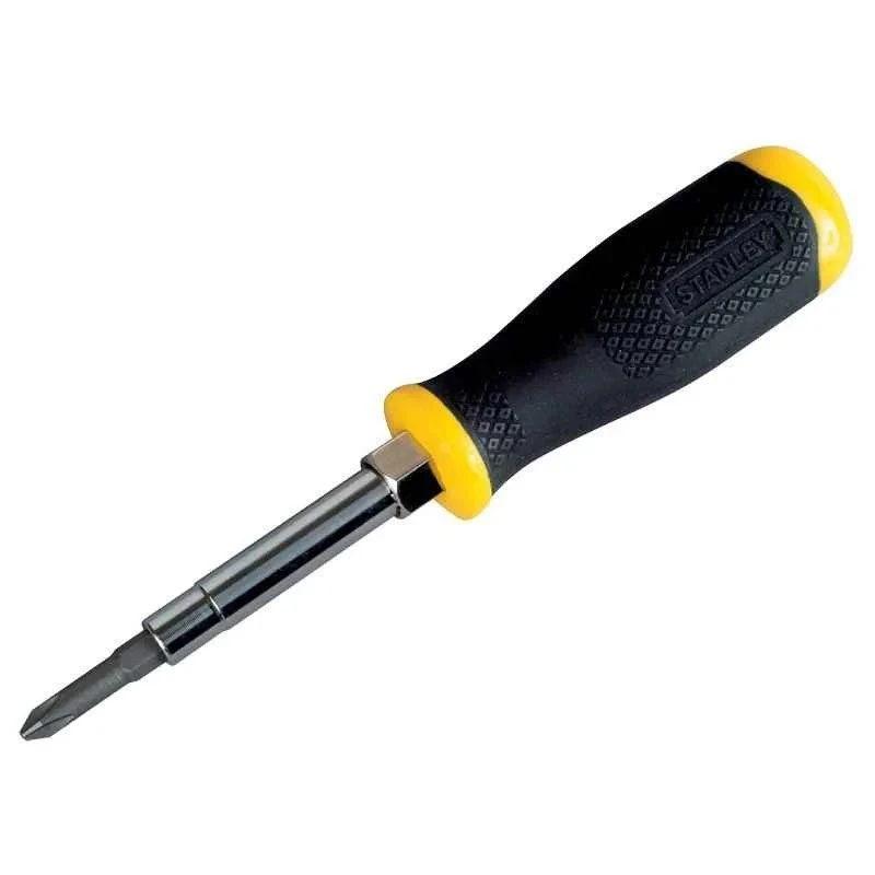 Stanley 6 Way Screwdriver Set with Quick Change, Ergonomic Grip, Model STHT68012-8