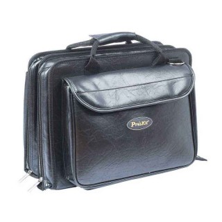 Proskit Deluxe Carry Bag with 3 Pallets Leather 400x300x155 mm TC-2004