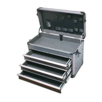 Proskit Aluminum Frame Drawer Case Rugged Plastic Body Automatic Lock TC-755