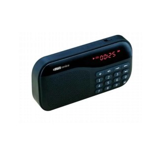 Portronics Plugs Black Portable Speaker with FM, Micro SD Card Support, 2.5W, 800mAh Battery, POR 141