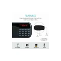 Portronics Plugs Black Portable Speaker with FM, Micro SD Card Support, 2.5W, 800mAh Battery, POR 141
