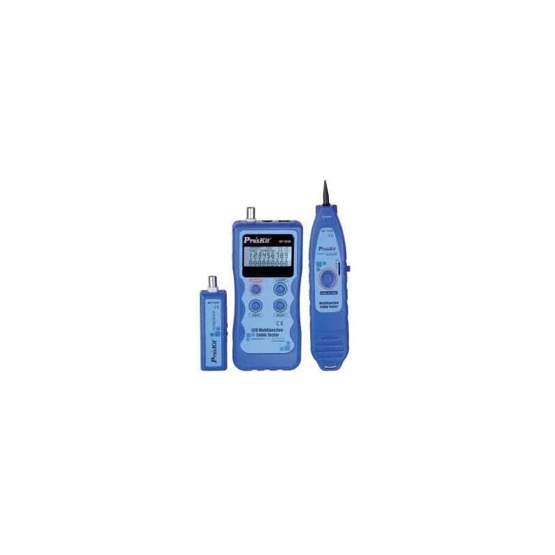 Proskit LCD Multifunction Cable Tester MT-7059, Large Display, Ethernet/RJ11/RJ45/Coax/USB/IEEE 1394, 665 g