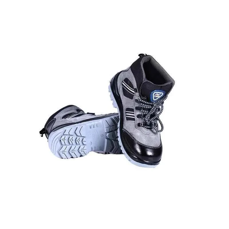 Allen Cooper Antistatic Steel Toe Safety Shoes, Leather Upper, Grey & Black, Size 10, AC-1157