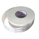 3M High Intensity White Reflective Tape 2 Inch Width, 50 Meter Length, Polyethylene Terephthalate, Diamond Pattern,