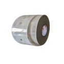 3M High Intensity White Reflective Tape 2 Inch Width, 50 Meter Length, Polyethylene Terephthalate, Diamond Pattern,