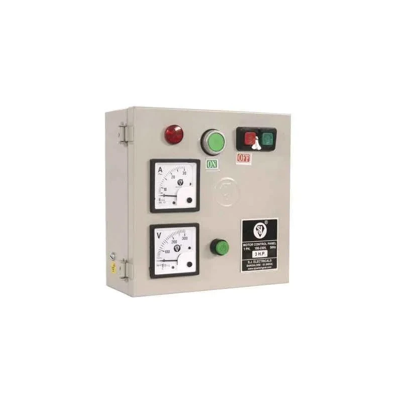SJ Single Phase Motor Control Panel 3 HP, Overload Relay 13-21A, 280-415V, Cream, MHD2 P58