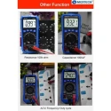 Mextech Digital Multimeter 115 AC Voltage Range 4-750 V, 9V Battery, Automatic Range