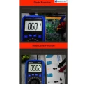 Mextech Digital Multimeter 115 AC Voltage Range 4-750 V, 9V Battery, Automatic Range
