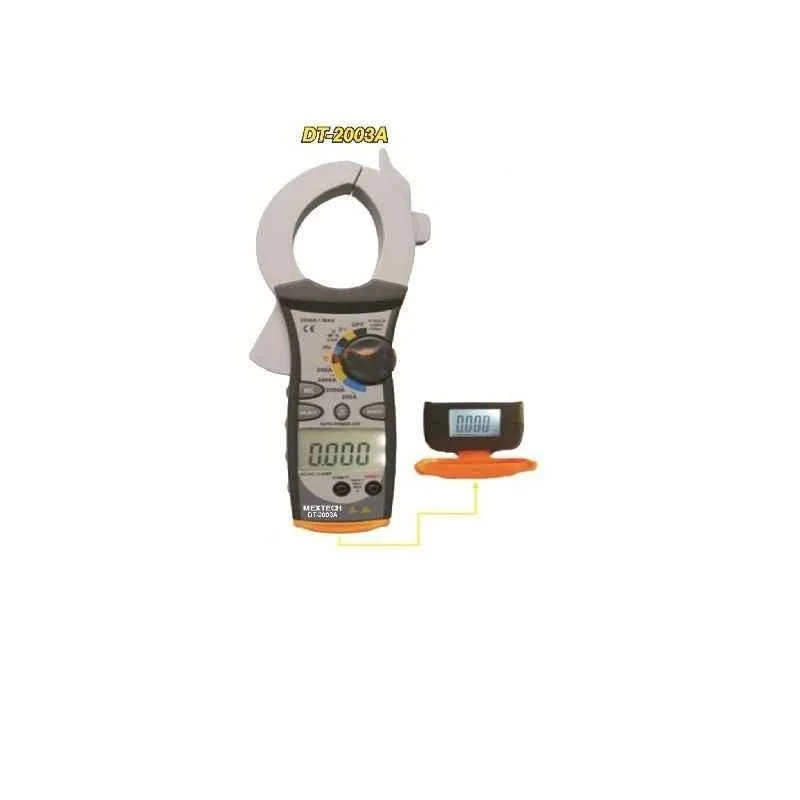 Mextech Digital Dual Display Clamp Meter, DT-2003A, AC/DC 400-2000A, 60mV-1000V, Display Counts 5999
