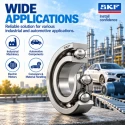 SKF Sealed Deep Groove Ball Bearing 6006-2RS1/C3 30x55x13 mm, Both Sides Sealed, NBR Seal, 8000 rpm