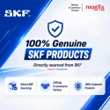 SKF Deep Groove Ball Bearing 6301-Z/MT33F9, Single Side Shielded, Non-Standard Medium Temperature Grease MT33F9