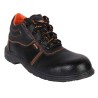 Hillson Synthetic Leather Low Ankle Steel Toe Safety Shoes, Size 11, Black, Oil & Chemical Resistant, PVC Sole, 1.04 Beston
