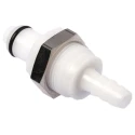 Colder Products Threaded Hose Connector, 6.35 mm ID, Acetal, 8.3 bar, White, PLCD42004