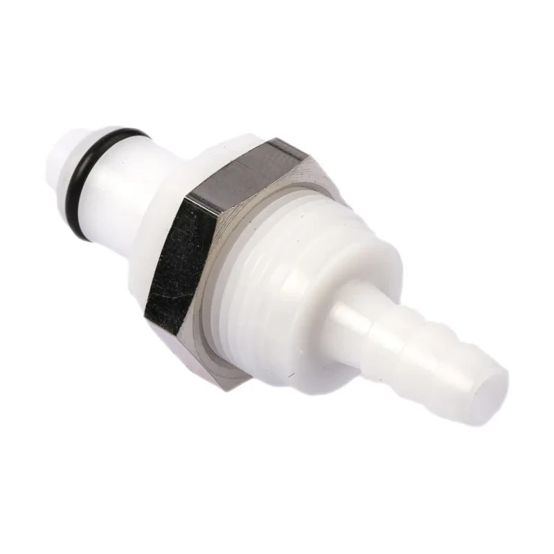 Colder Products Threaded Hose Connector, 6.35 mm ID, Acetal, 8.3 bar, White, PLCD42004