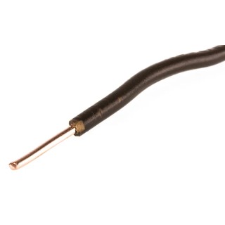 RS PRO H07V-U Series Brown Hook Up Wire, 1.5 mm², 0 AWG, 100 m, PVC Insulation, Solid Copper Conductor 139-111
