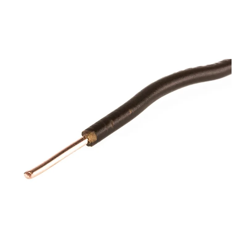 RS PRO H07V-U Series Brown Hook Up Wire, 1.5 mm², 0 AWG, 100 m, PVC Insulation, Solid Copper Conductor 139-111