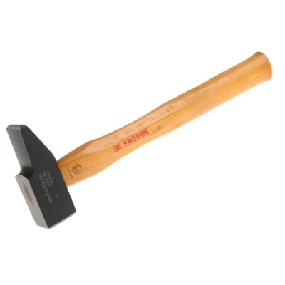 Facom Steel Head Engineer Hammer, Hickory Wood Handle, 380g, 270mm, 28mm Head Width 200H.28