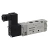 EMERSON ? ASCO Pneumatic Solenoid Valve 5/2 G 520 Series, 1/8 in Port, 24V AC, 8 bar, Manifold Mount, Anodised 52000002